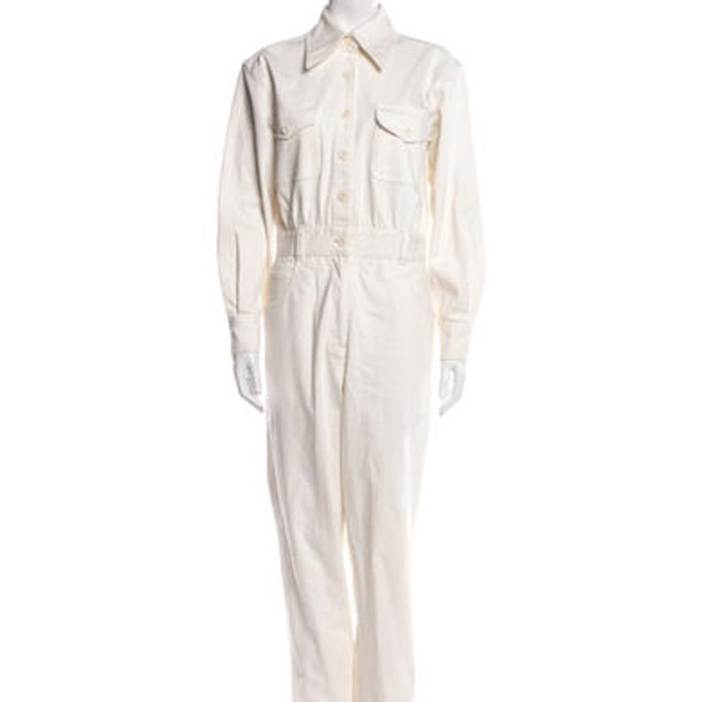 Tibi Beige Denim Jumpsuit Size 0
